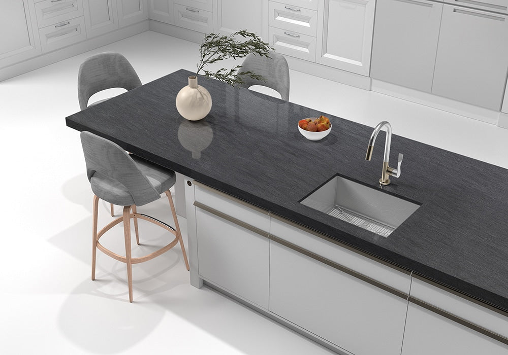 Black Cardosa Textured Granite Slab Random room scene 4
