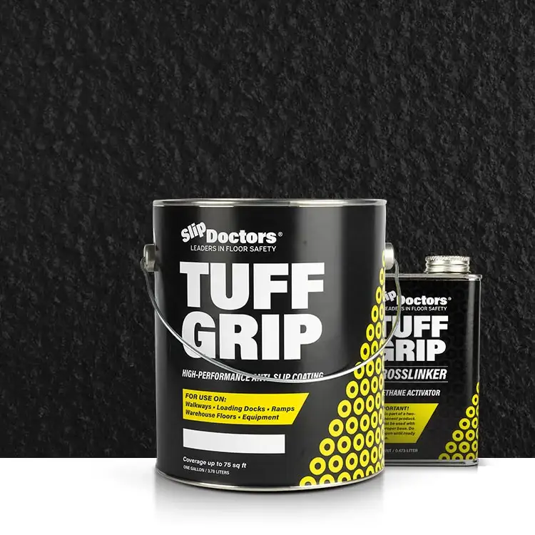 Tuff Grip or Tuff Grip Extreme - Aggressive Traction Non-Skid Floor Paint by SlipDoctors