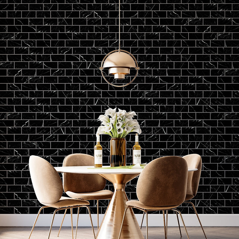 Black Honed Marble Tiles 2 3/4x5 1/2 Marble Honed 3x12 Tiles — 2