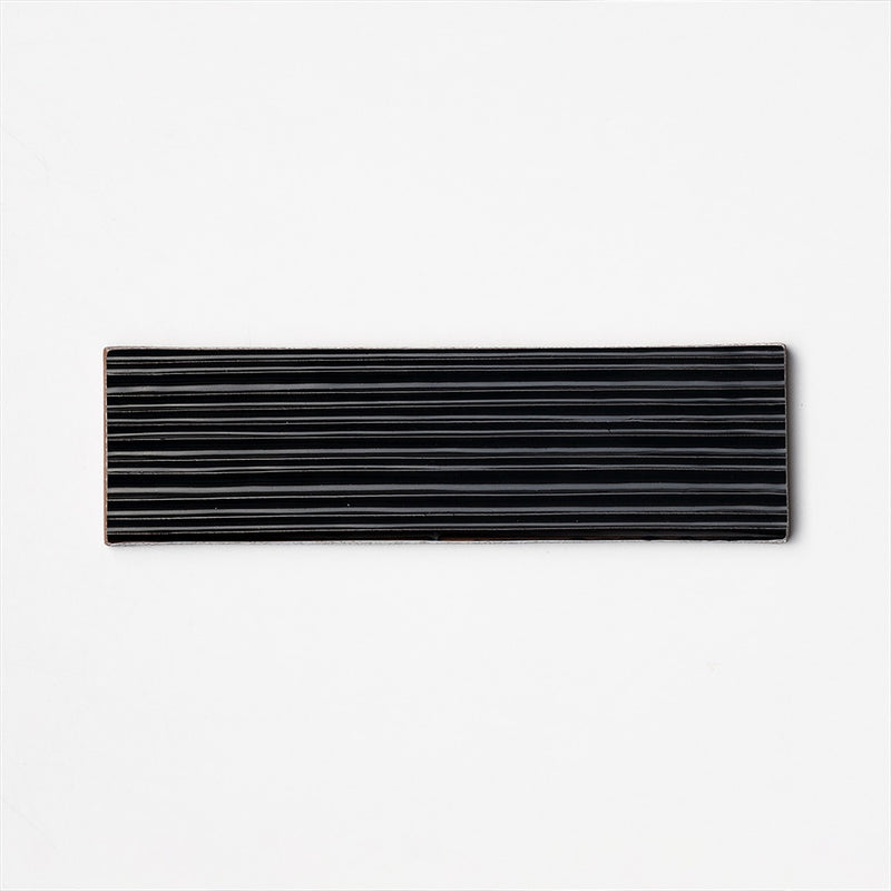 Black Legato Glossy 2 1/4x7 7/8x3/8 Glazed Terracotta Glossy 4x8 Accent Tiles