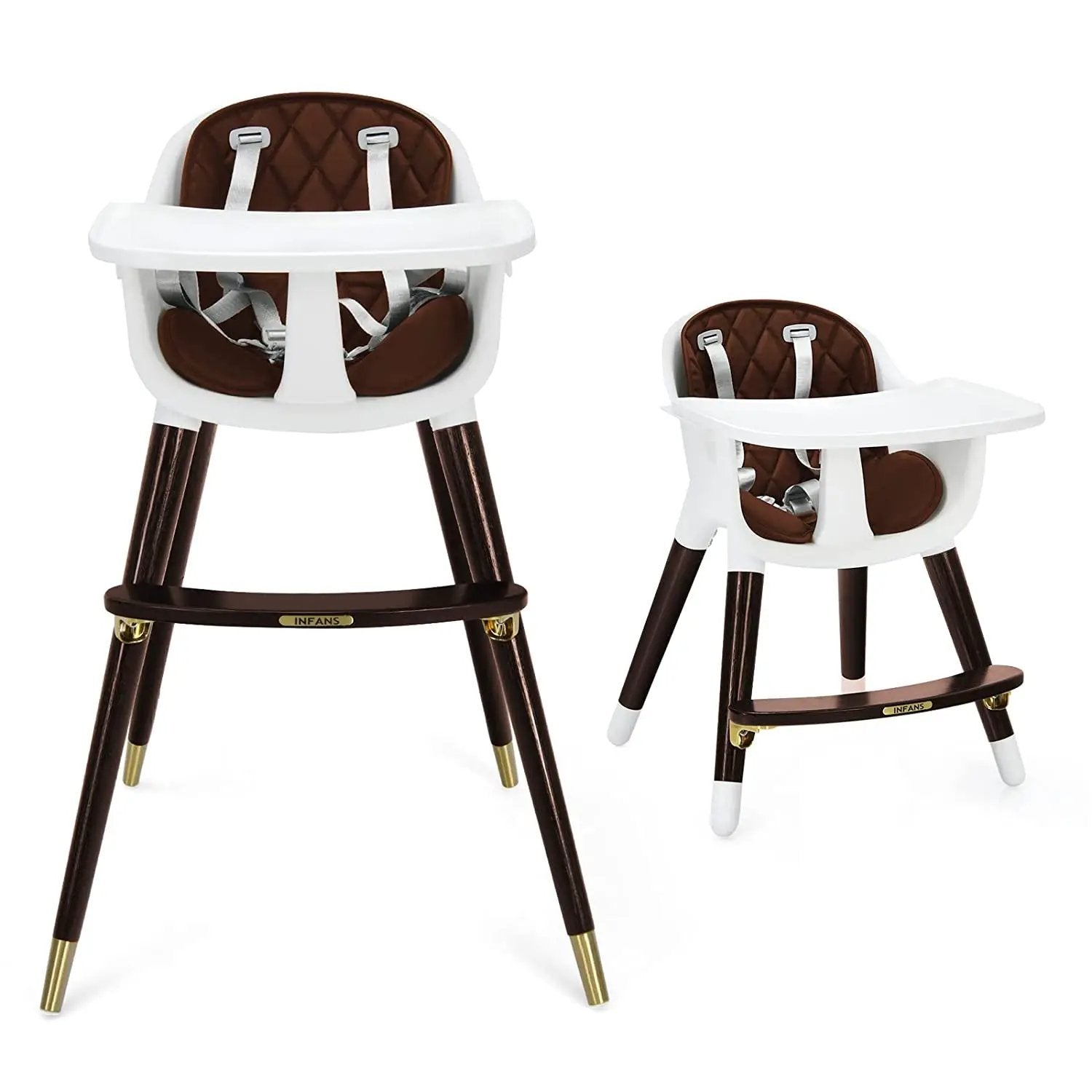 3-In-1 Adjustable Baby High Chair with Soft Seat Cushion for Toddlers by DirectDeals
