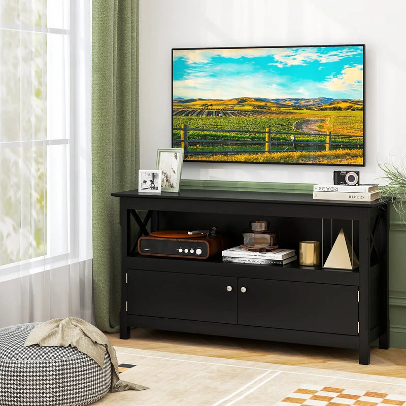 44 Inch Wooden Storage Cabinet TV Stand by DirectDeals
