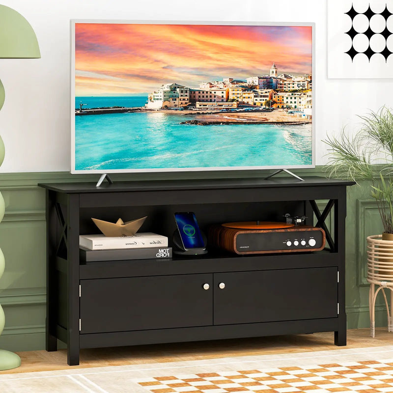44 Inch Wooden Storage Cabinet TV Stand by DirectDeals