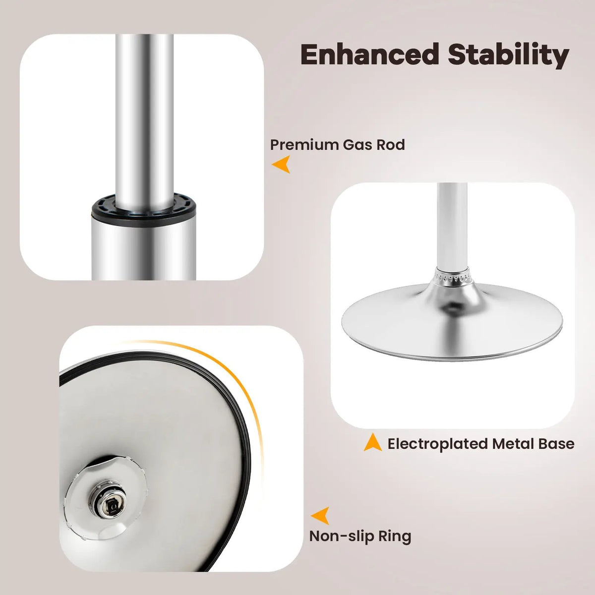Set of 2 Square Swivel Adjustable by DirectDeals