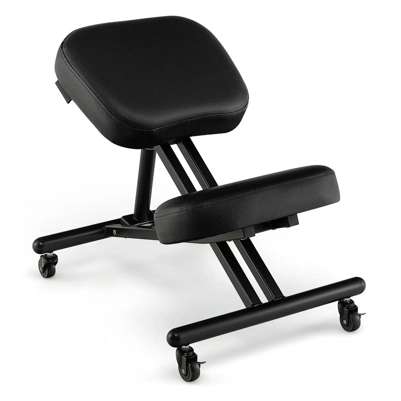 Adjustable Ergonomic Kneeling Chair with Upgraded Gas Spring Rod and Thick Foam Cushions by DirectDeals