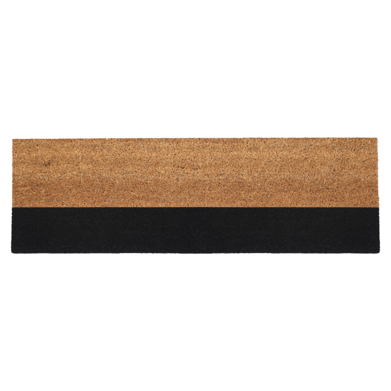 Black Belt Coir Doormat by Fab Habitat