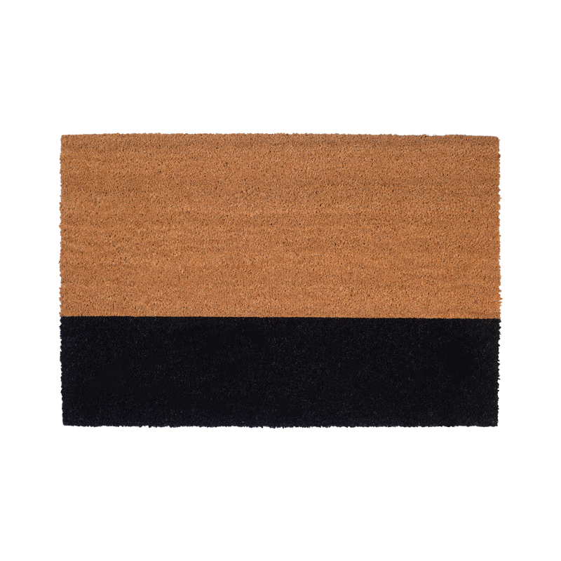 Black Belt Coir Doormat by Fab Habitat