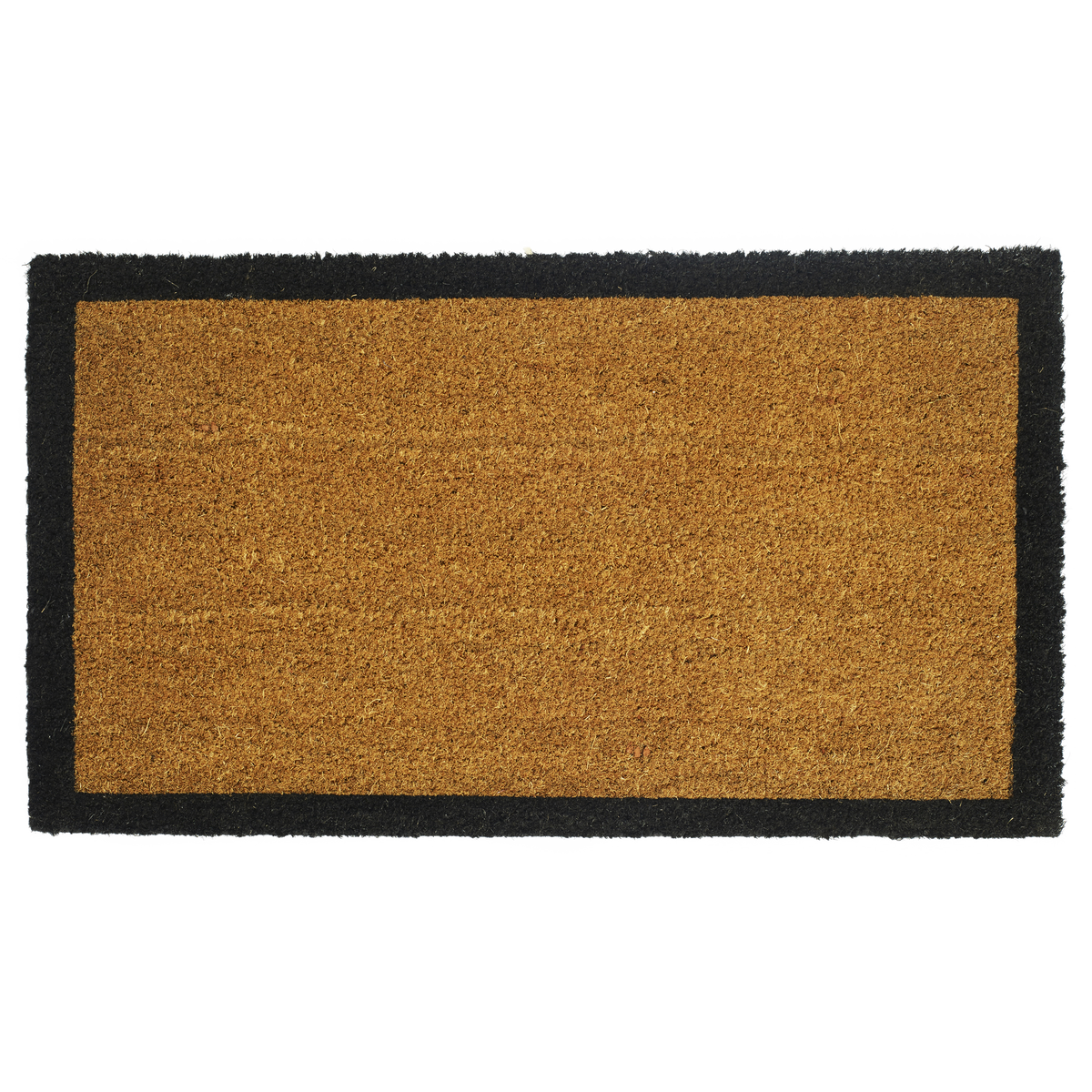 Black Border Coir Doormat by Fab Habitat