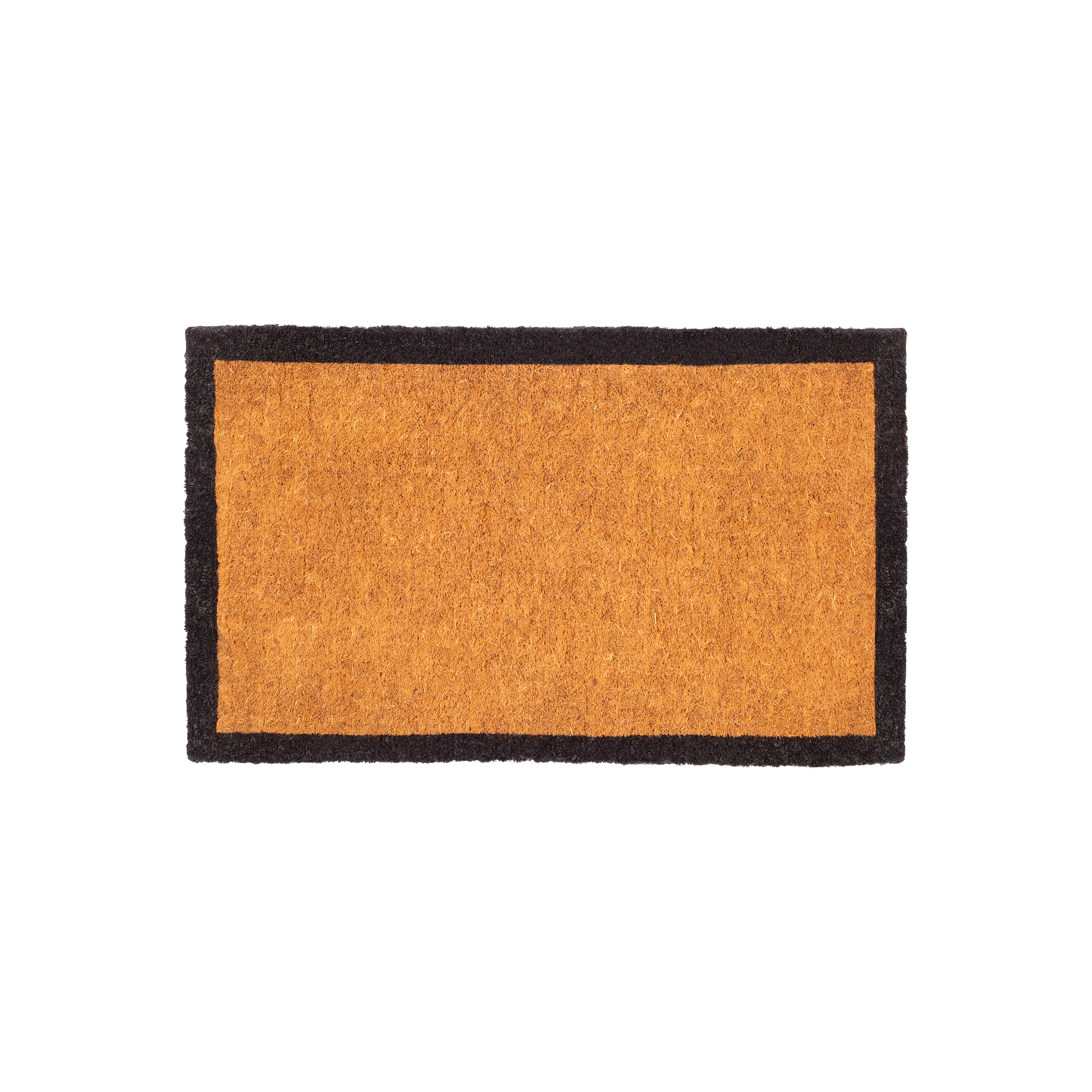 Black Border Coir Doormat by Fab Habitat
