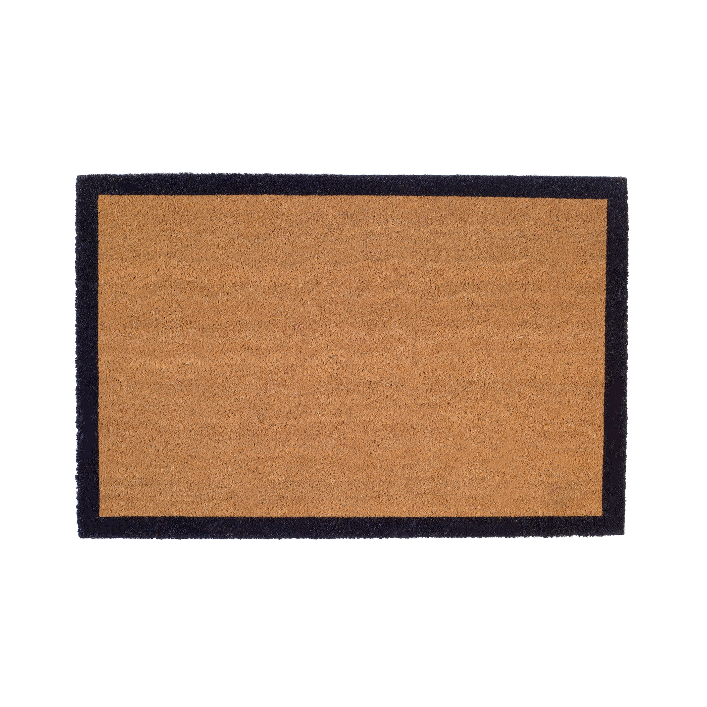 Black Border Coir Doormat by Fab Habitat