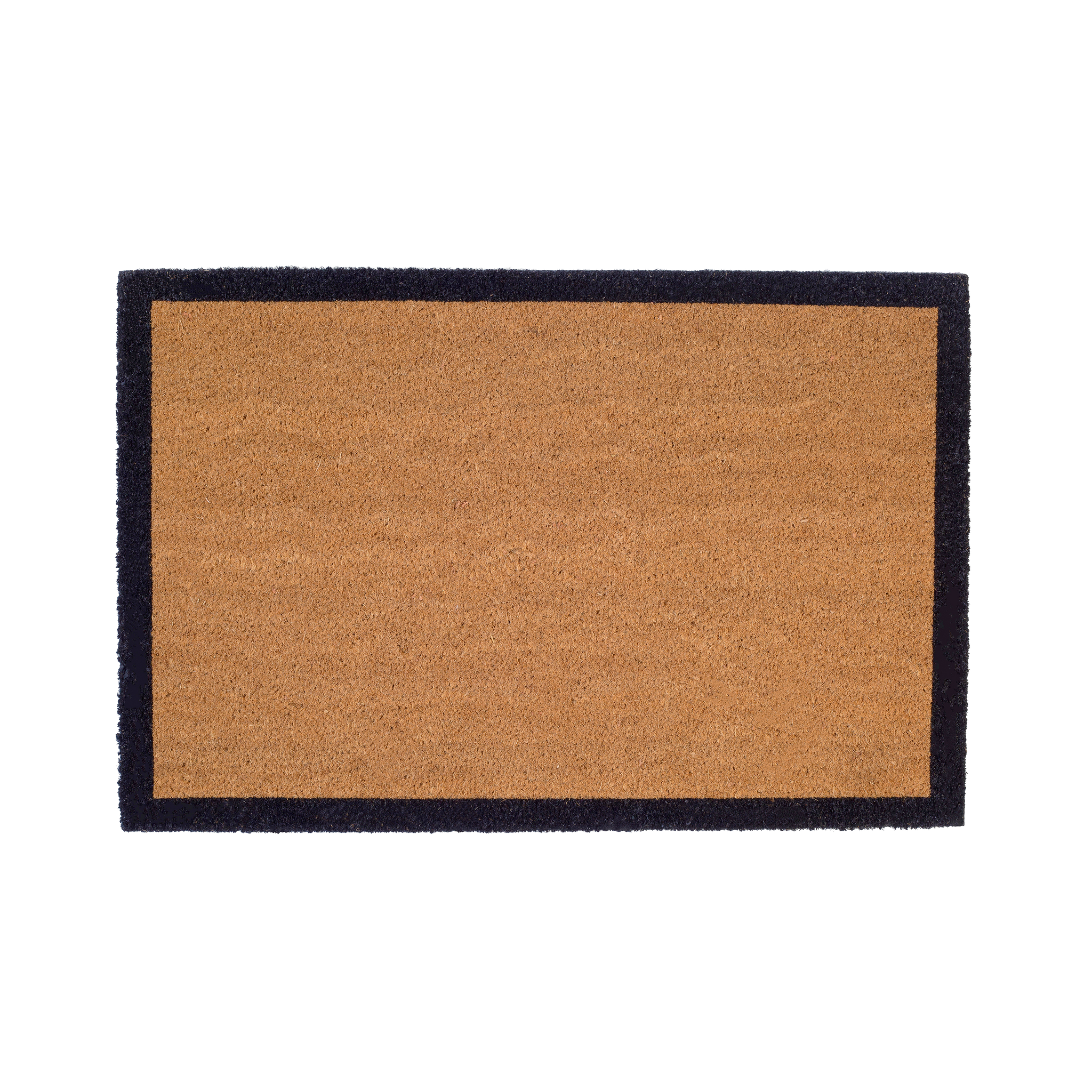 Black Border Coir Doormat by Fab Habitat