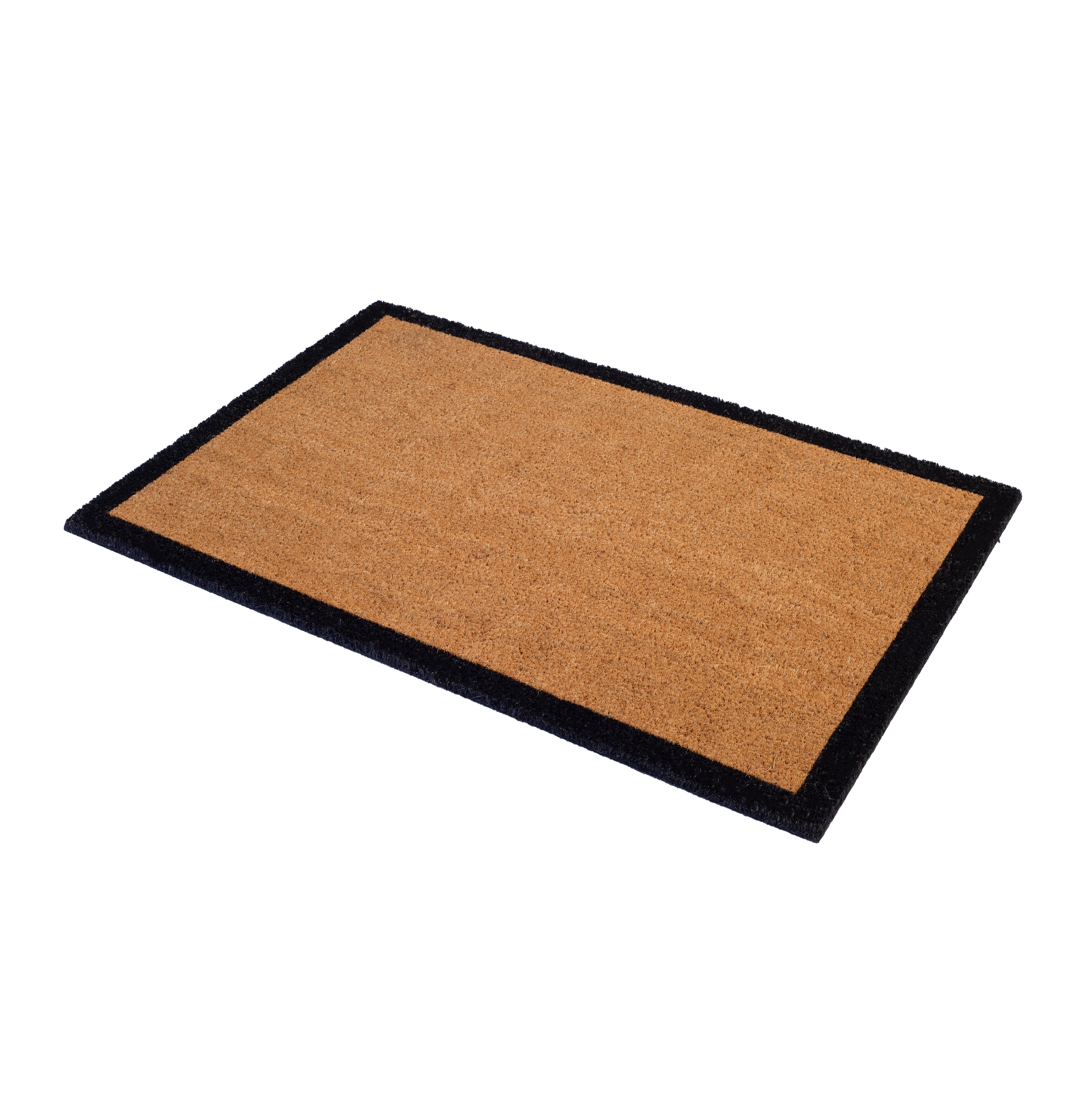 Black Border Coir Doormat by Fab Habitat