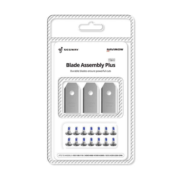 Segway Navimow Blade Assembly Plus for Segway Navimow – 12 Carbon Steel Replacement Blades by Outdoor-USA®