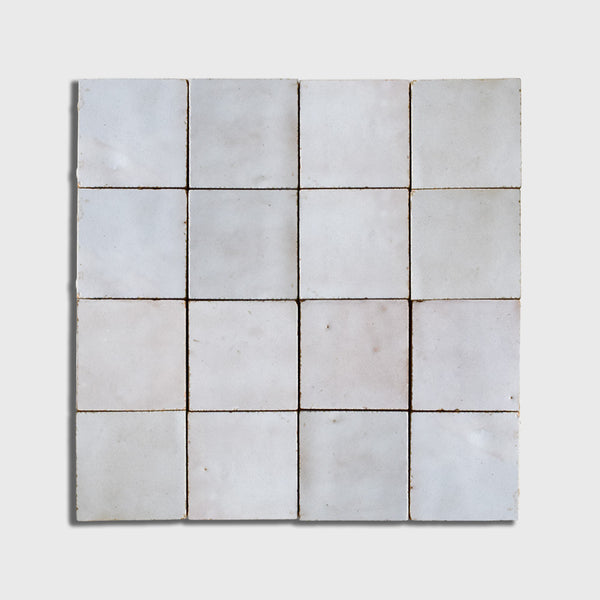 Blanc Fes Glossy Zellige Mosaics 12x12