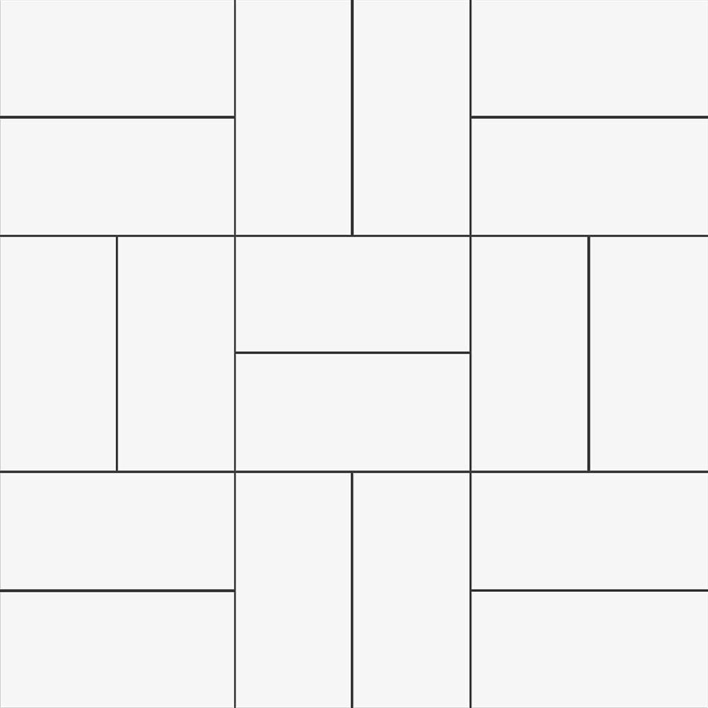 Blanc Glossy Crosshatch Ceramic Mosaics 12x12 Ceramic Glossy 12x12 Mosaics