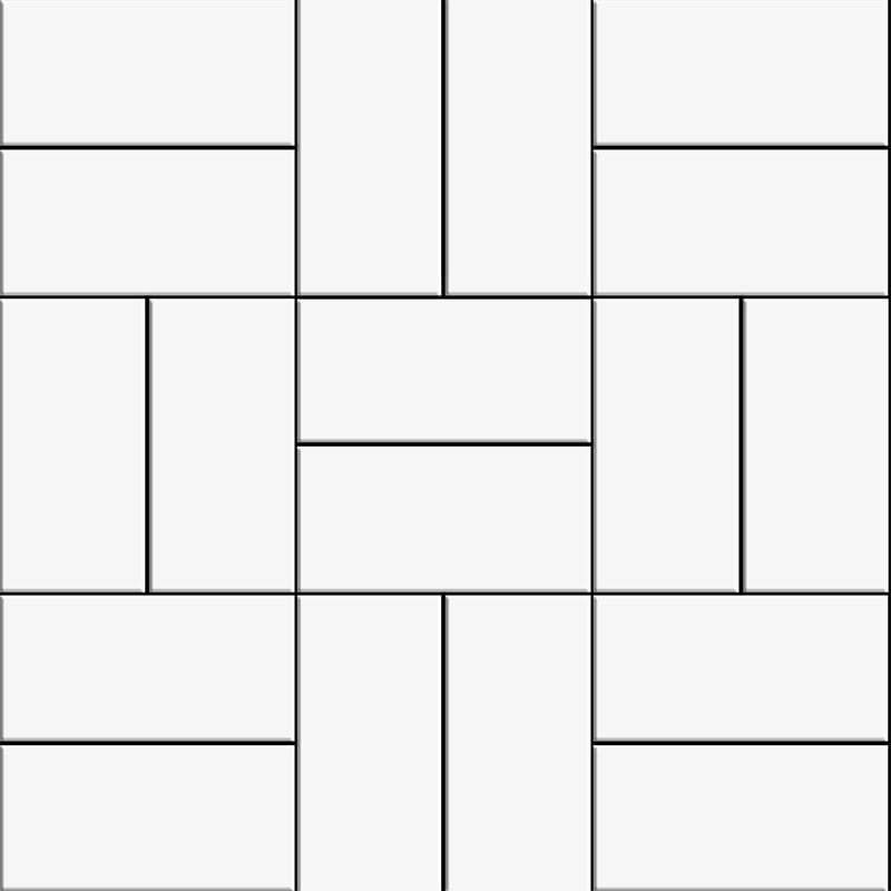 Blanc Matte Crosshatch Ceramic Mosaics 12x12 Ceramic Matte 12x12 Mosaics