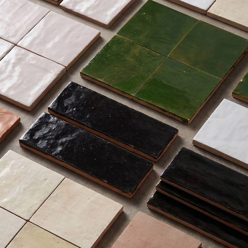 Blanc Niege Glossy Zellige Tiles 4x4 Zellige Glossy 4x4 Tiles — 2