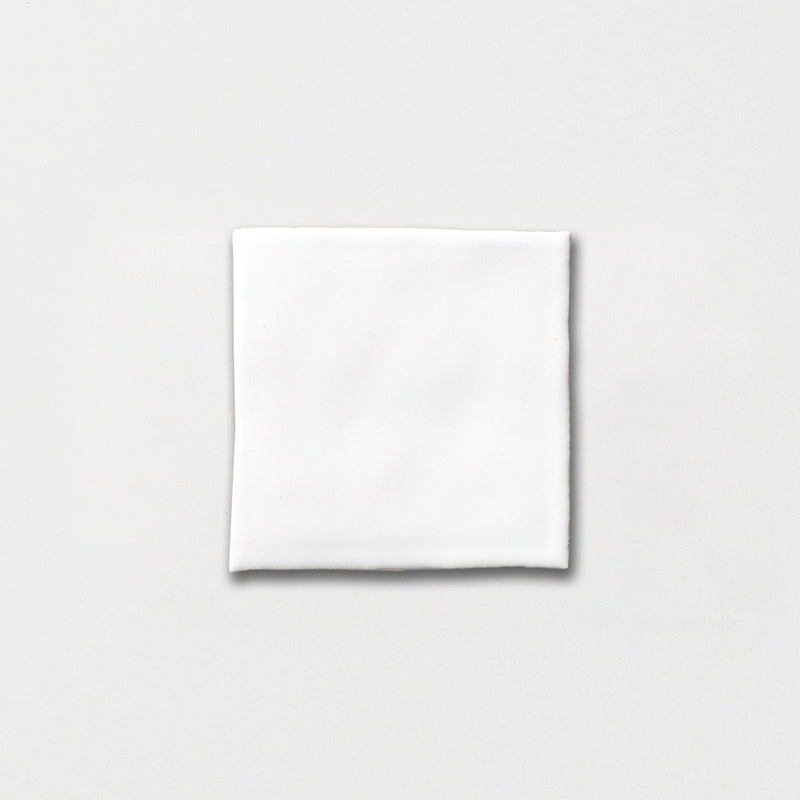 Blanche Glossy Zellige Look Ceramic Tiles 4x4 Ceramic Glossy 4x4 Tiles