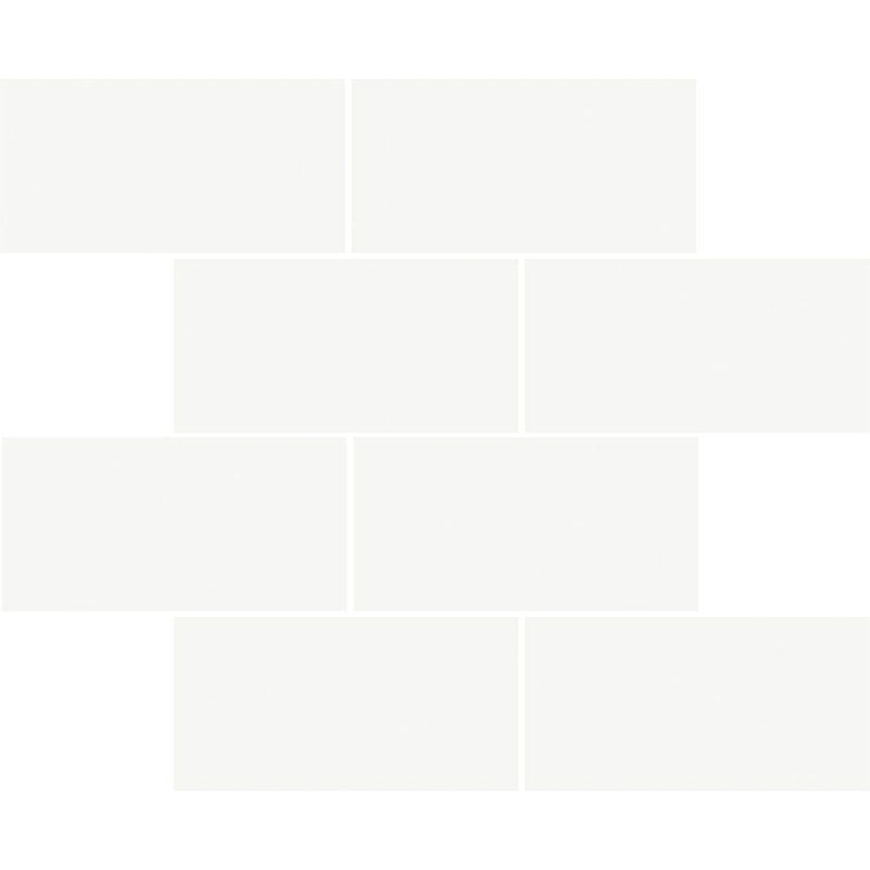 Blanco Marjinal Polished 3x6 Brick Staggered Marble Look Porcelain Mosaics 12x12 Porcelain Polished 12x12 Mosaics