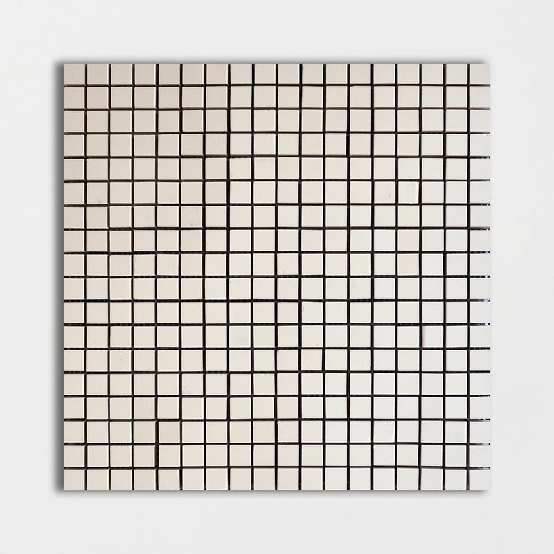 Blanco Puro Glossy 5/8x5/8 Colore Look Ceramic Mosaics 11 1/2x11 1/2 Ceramic Glossy 12x12 Mosaics