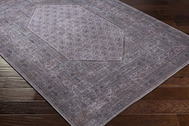Brown Ballinasloe Vintage Washable Area Rug - Clearance by Boutique Rugs