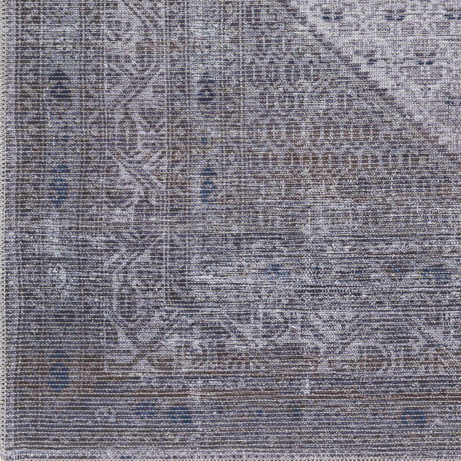 Brown Ballinasloe Vintage Washable Area Rug - Clearance by Boutique Rugs