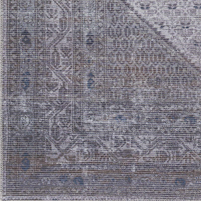 Brown Ballinasloe Vintage Washable Area Rug - Clearance by Boutique Rugs