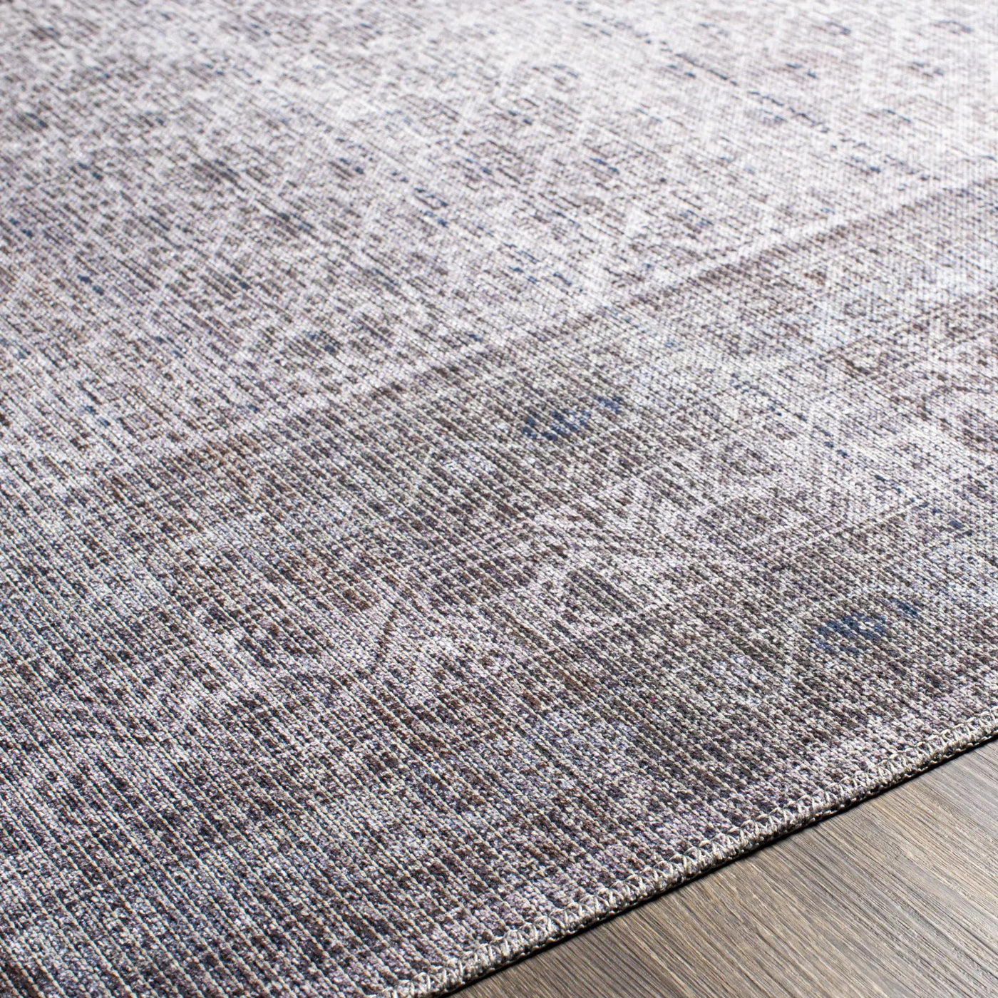 Brown Ballinasloe Vintage Washable Area Rug - Clearance by Boutique Rugs