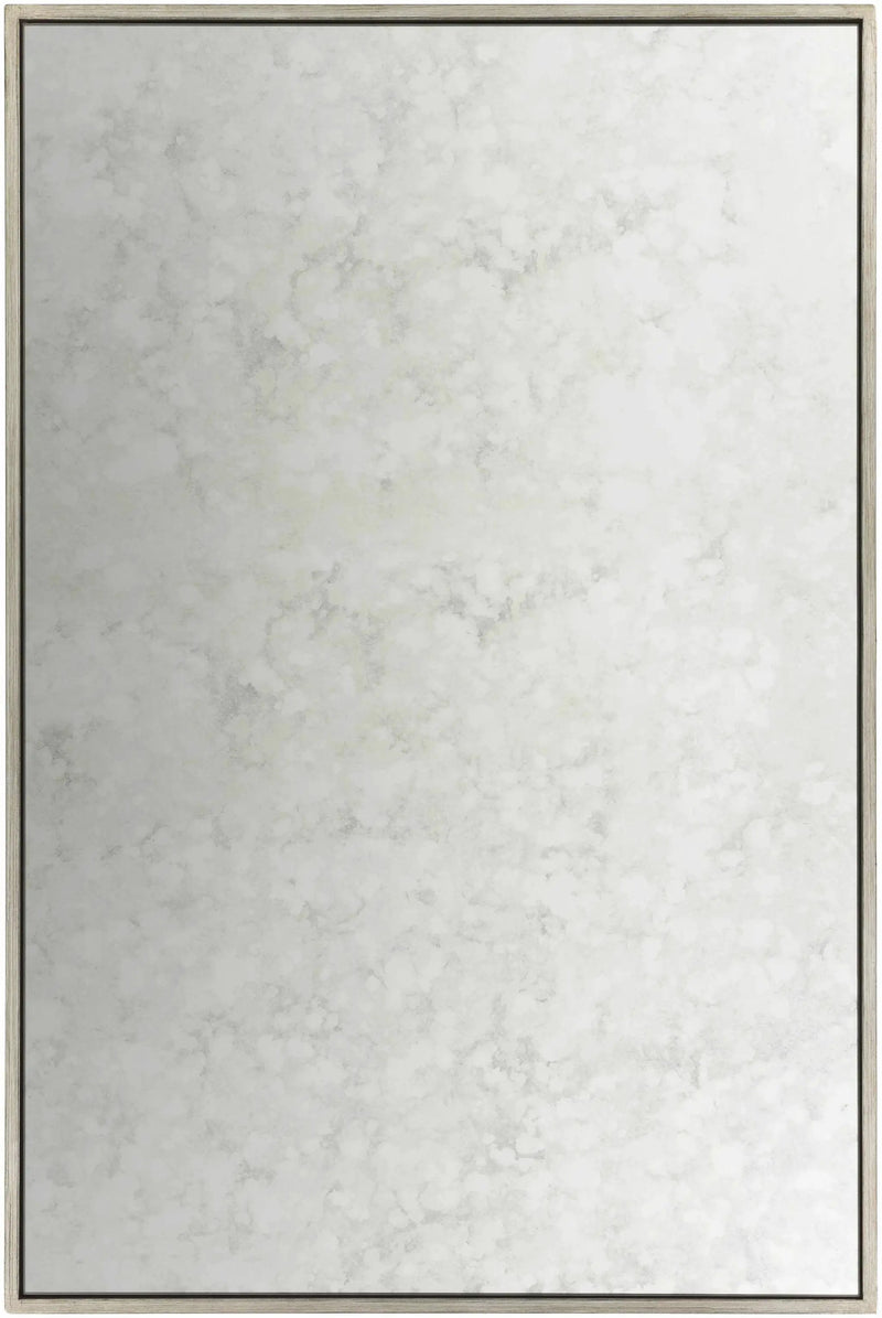 Belleview Silver Gray Iron Mirror by Boutique Rugs
