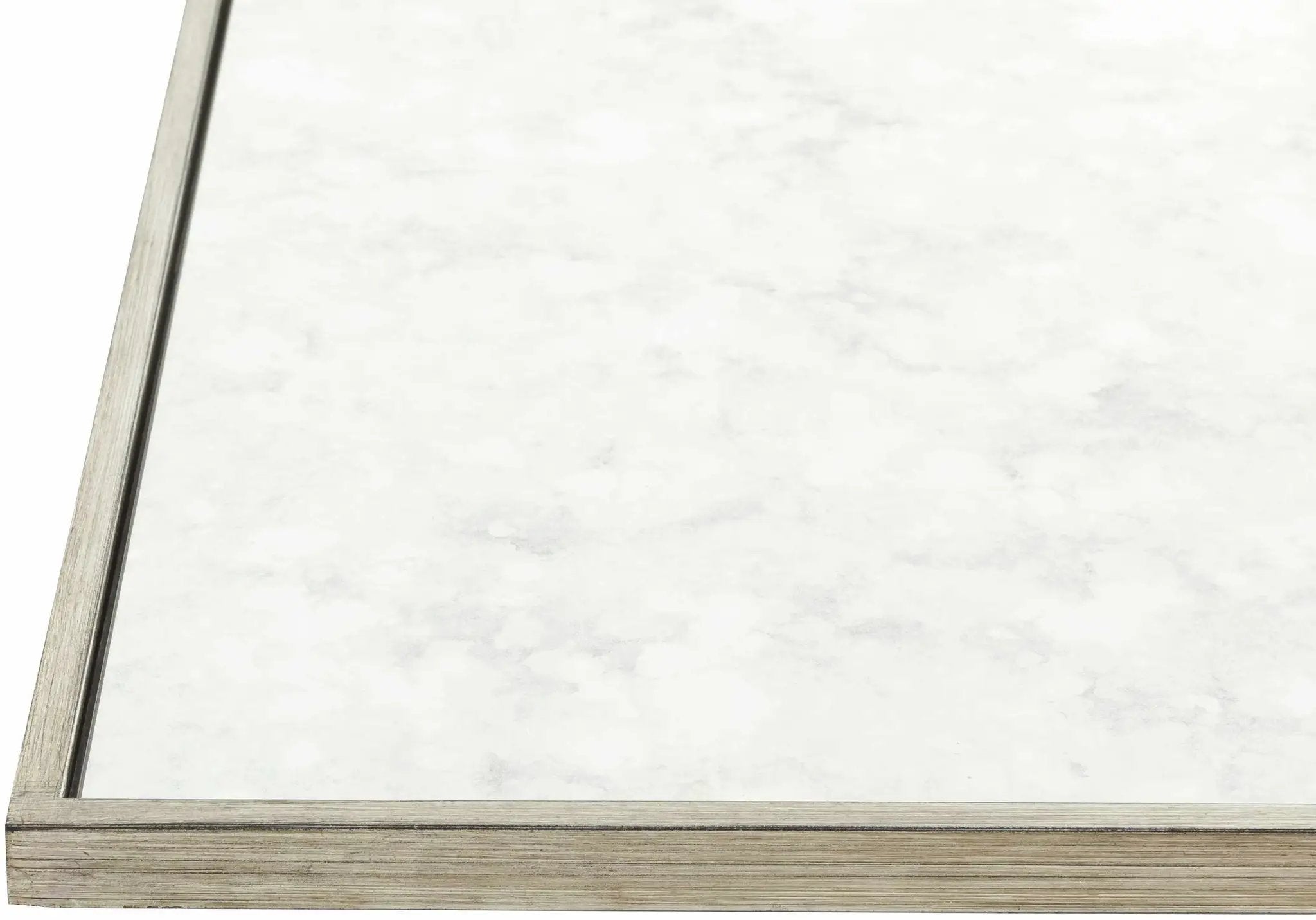 Belleview Silver Gray Iron Mirror by Boutique Rugs