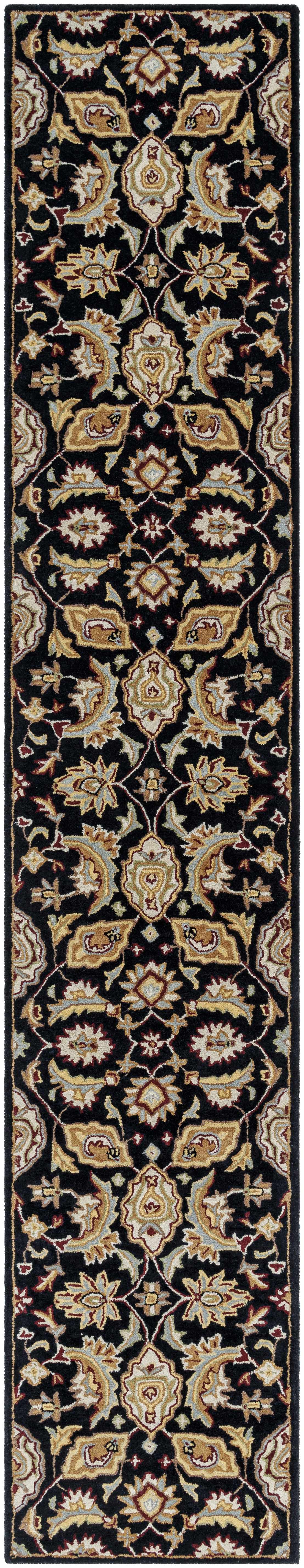 Blomkest Black&Yellow Traditional Wool Carpet by Boutique Rugs