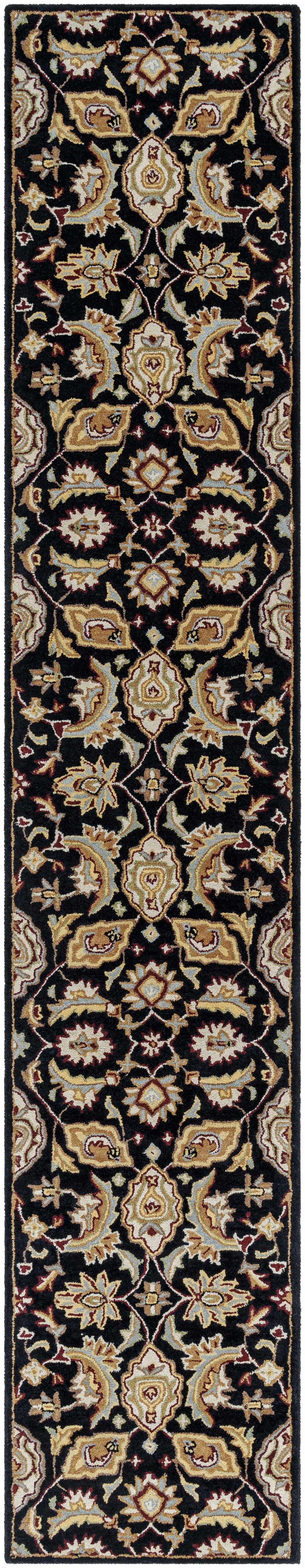 Blomkest Black&Yellow Traditional Wool Carpet by Boutique Rugs