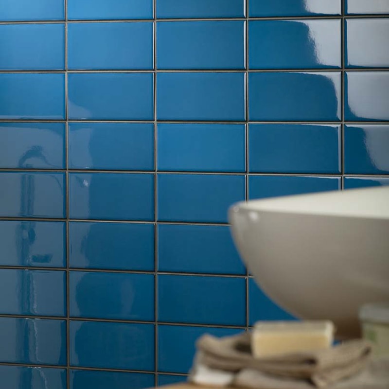 Blu Glossy Ceramic Tiles 4x8 Ceramic Glossy 4x8 Tiles — 2