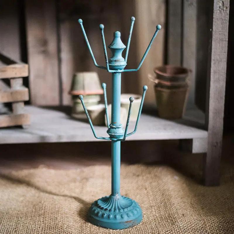 Blue Cup Holder Planter Holder by RusticReach
