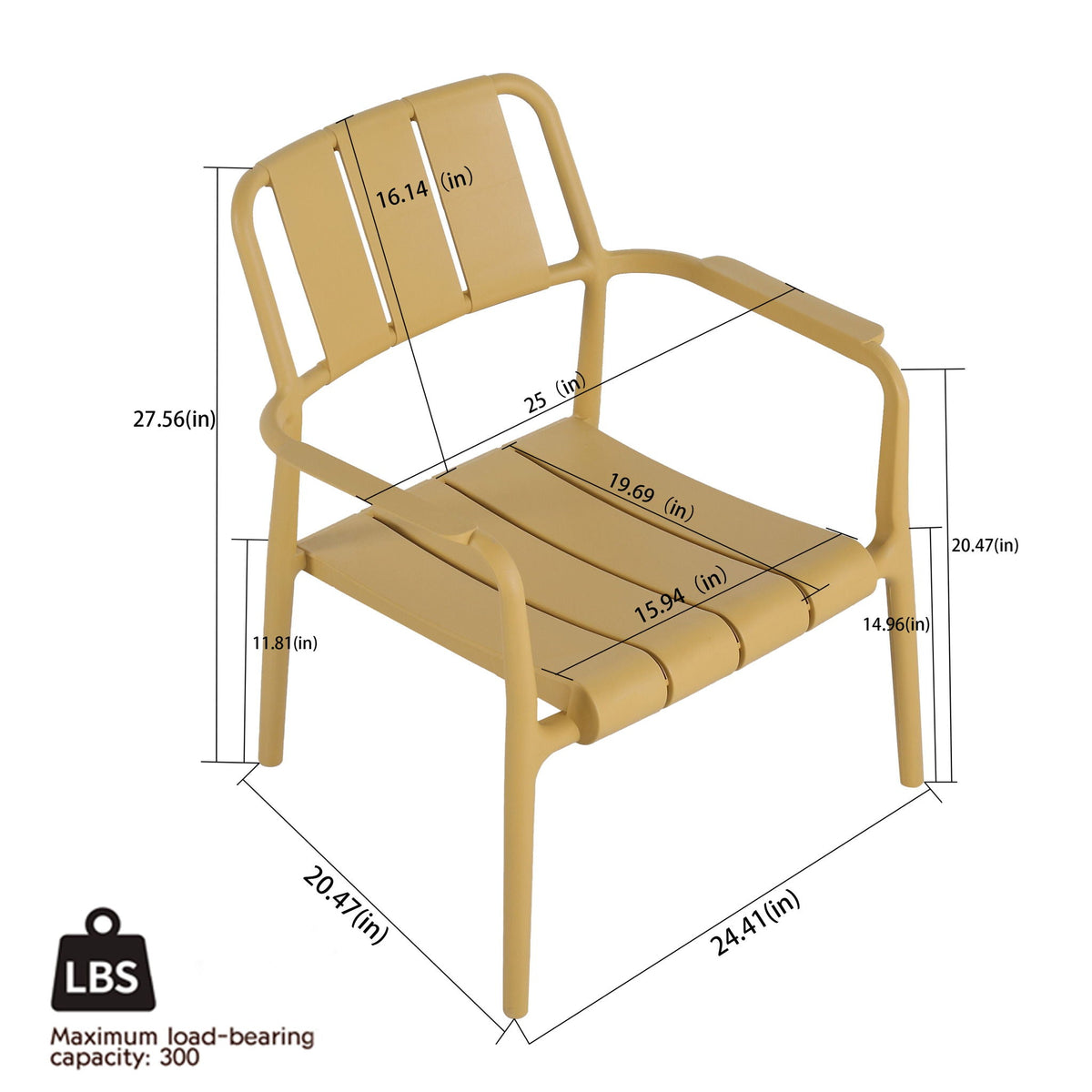 3 Piece Indoor/Outdoor Leisure Table And Chair Set, photo 6 of 8