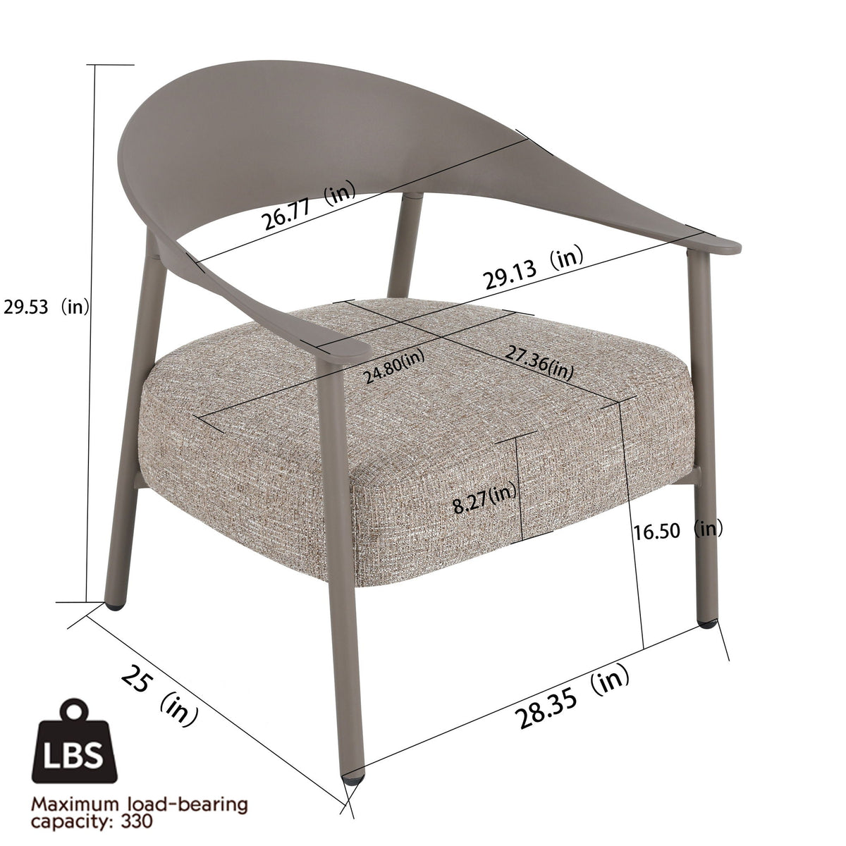 Furniture Set With Seat Cushions, Sturdy And Durable, photo 6 of 8