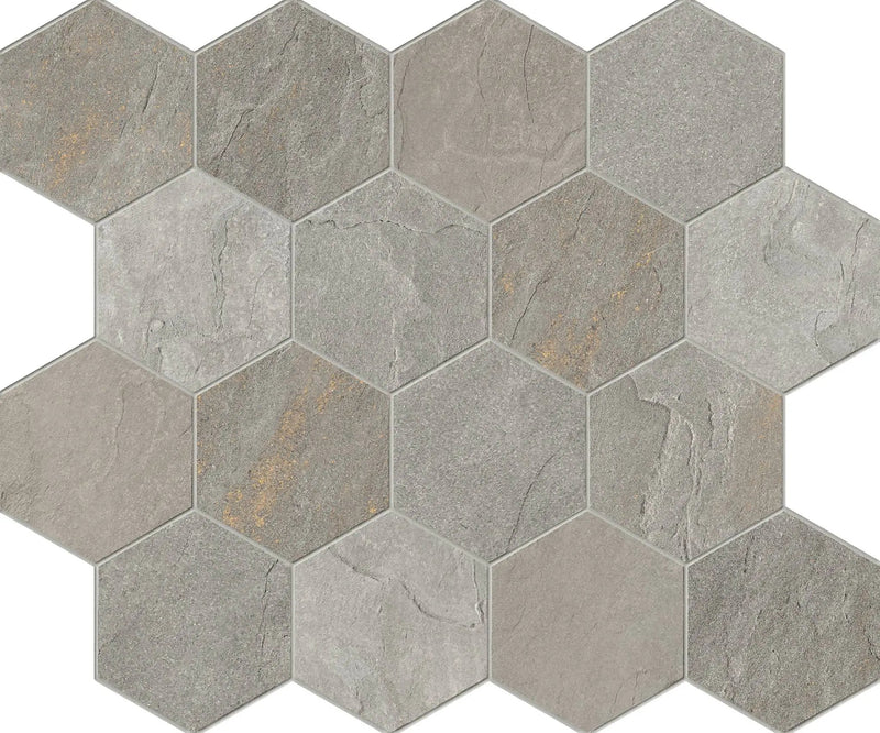 Bluestone Full Color Mosaic D Look Porcelain Mosaics 12x10 by landmarkceramics