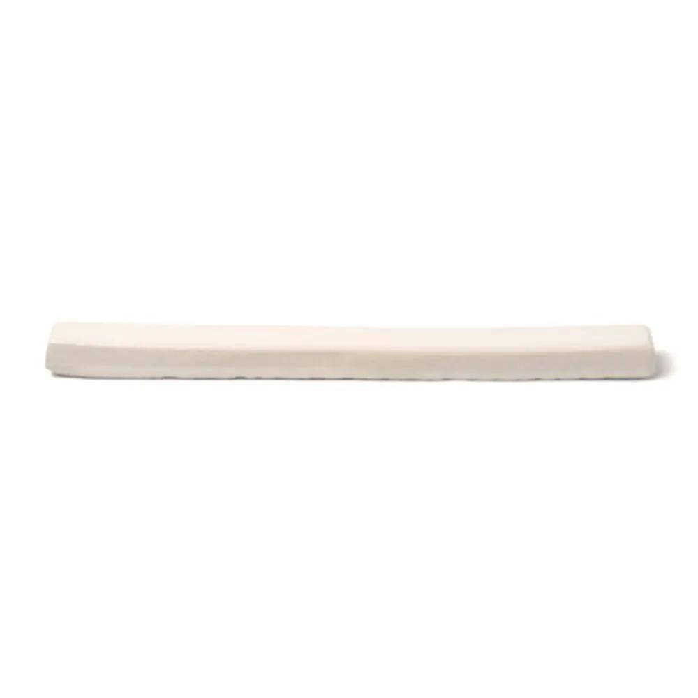Blush Cream Glossy Edge Trim Ceramic Moldings 5/8x6 closeup 1