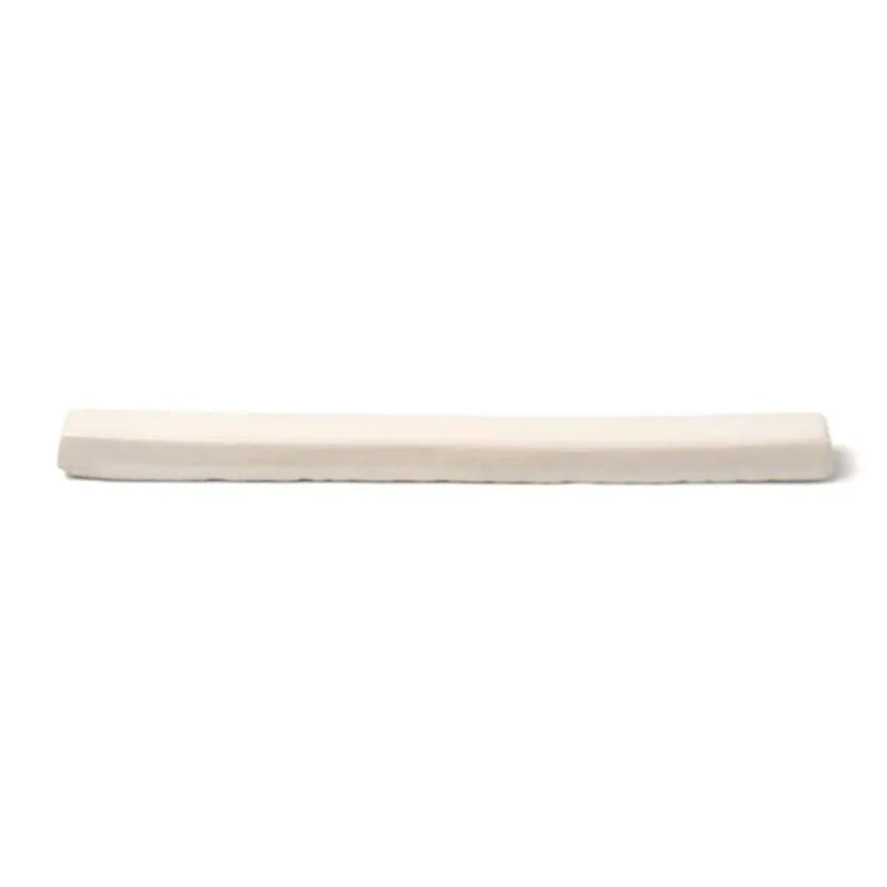 Blush Cream Glossy Edge Trim Ceramic Moldings 5/8x6 closeup 1