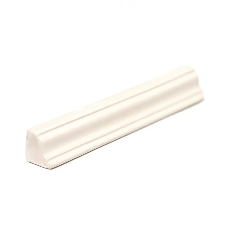 Blush Cream Glossy Finish Trim Ceramic Moldings 1x6 closeup 2