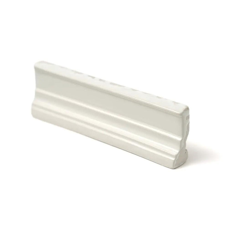 Blush Cream Glossy Ogee Trim Ceramic Moldings 2x6 closeup 2
