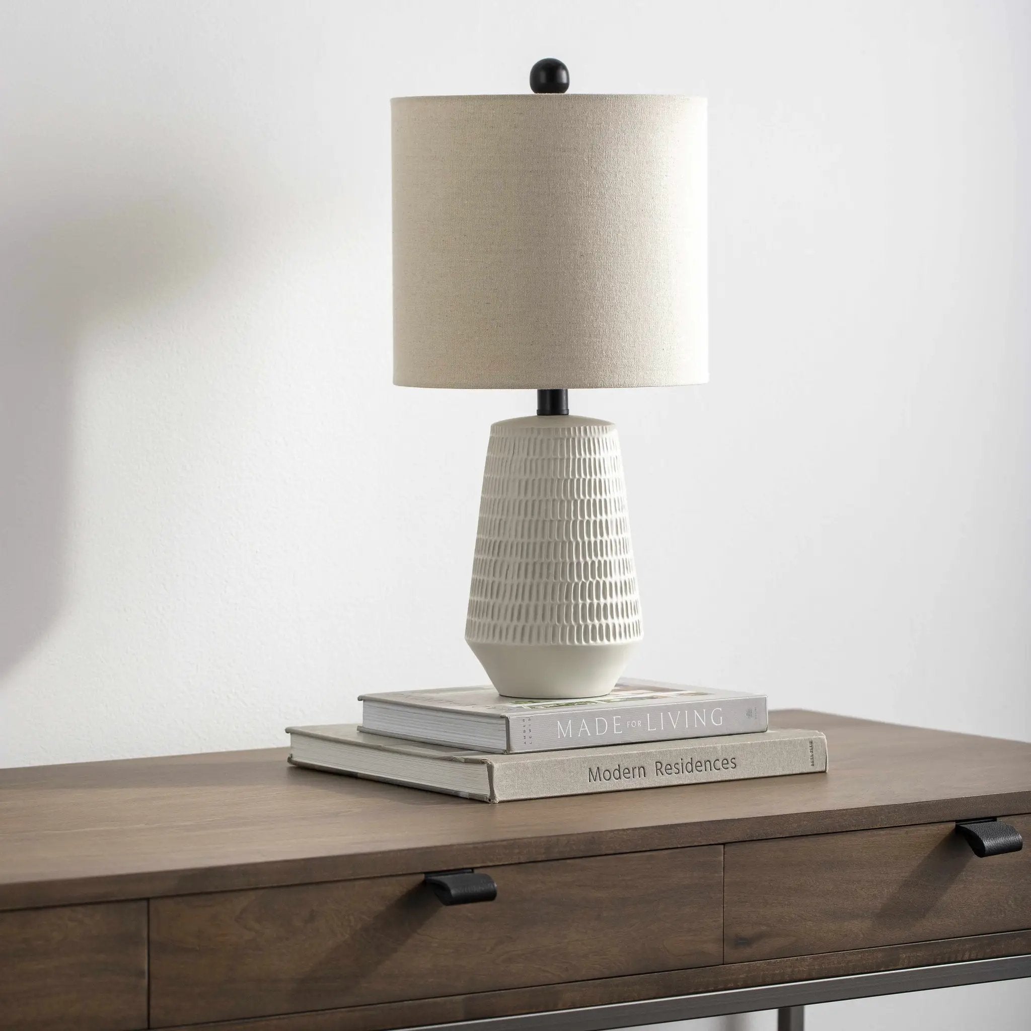 Berehomet Cream Table Lamp by Boutique Rugs