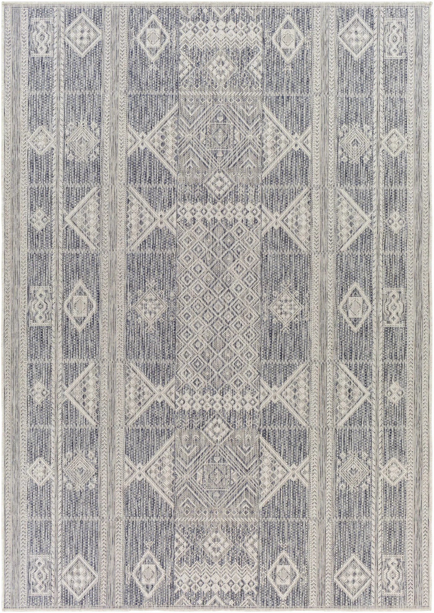 Malamig Gray Outdoor Area Rug - Clearance by Boutique Rugs