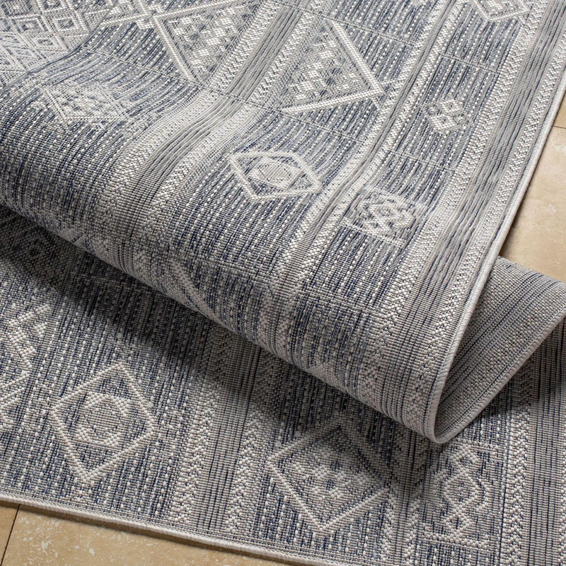 Malamig Gray Outdoor Area Rug - Clearance by Boutique Rugs