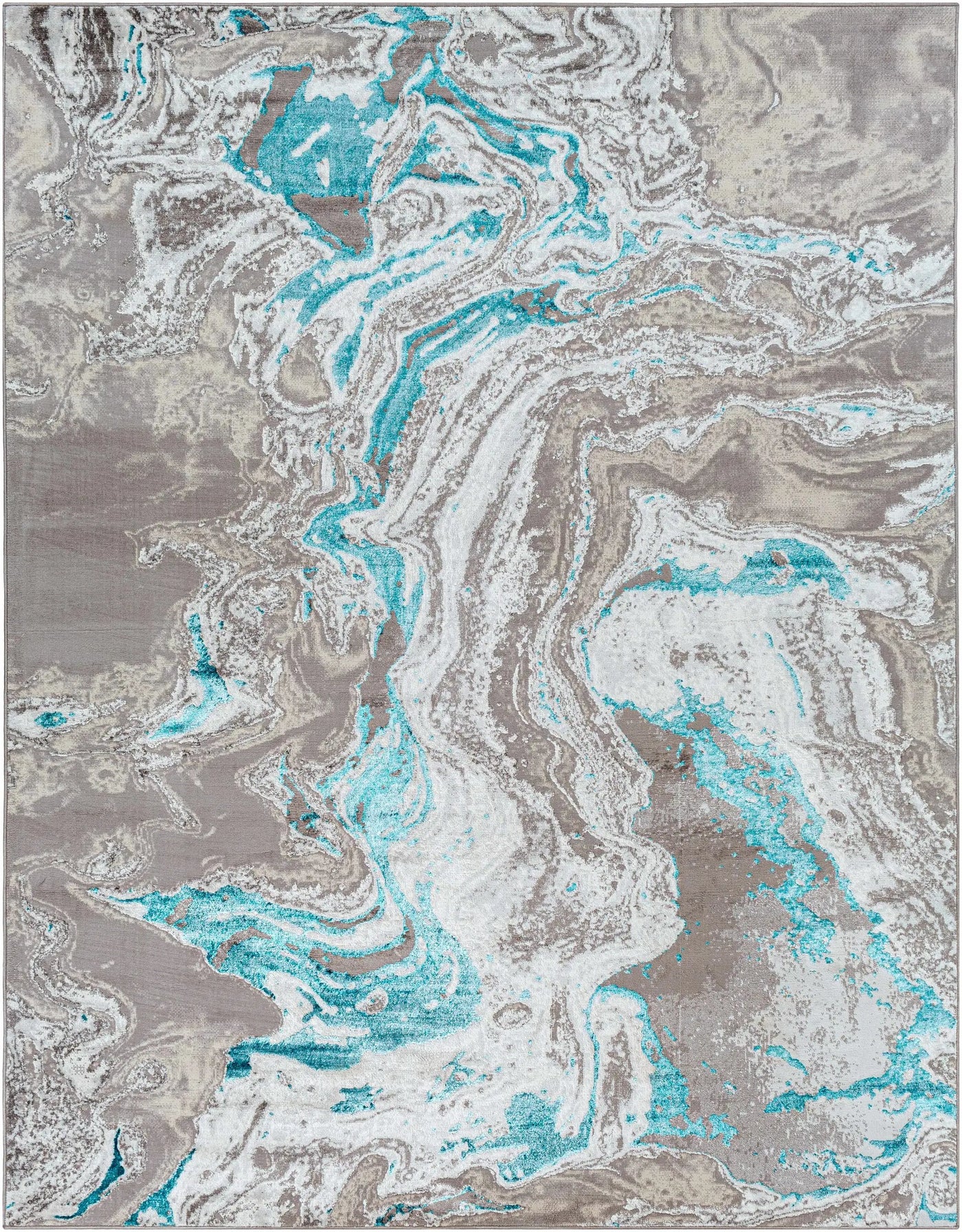 Bonville Blue Marble Rug by Boutique Rugs