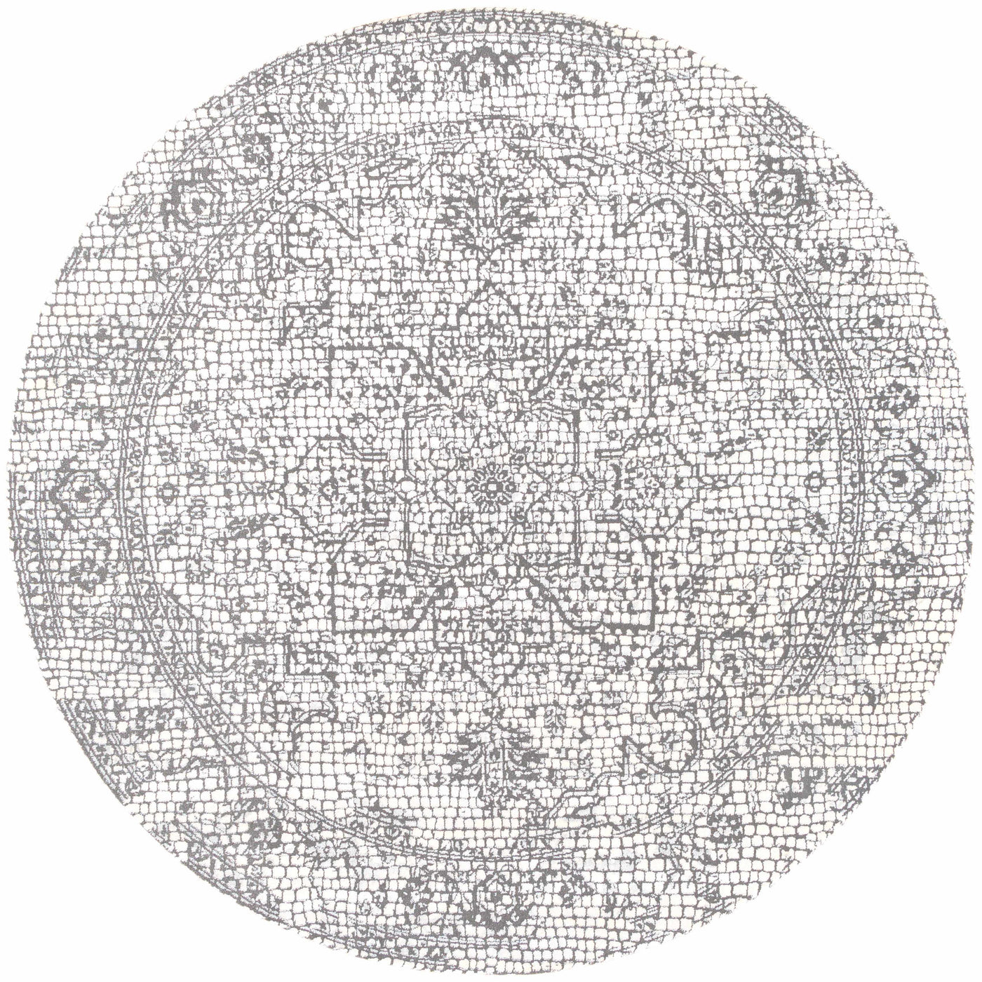 Bosphorus Black Mosaic Rug - Clearance by Boutique Rugs