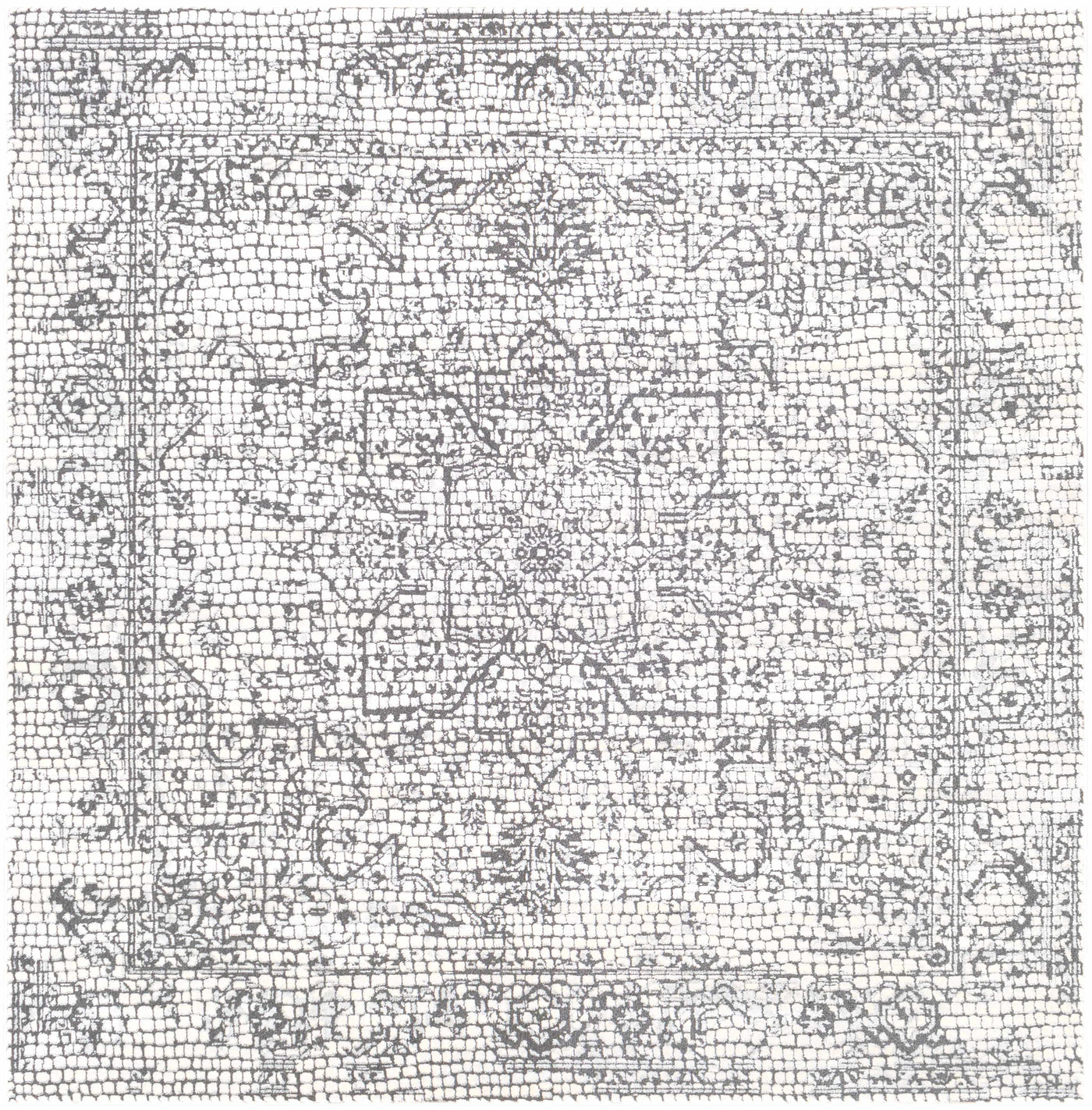 Bosphorus Black Mosaic Rug - Clearance by Boutique Rugs