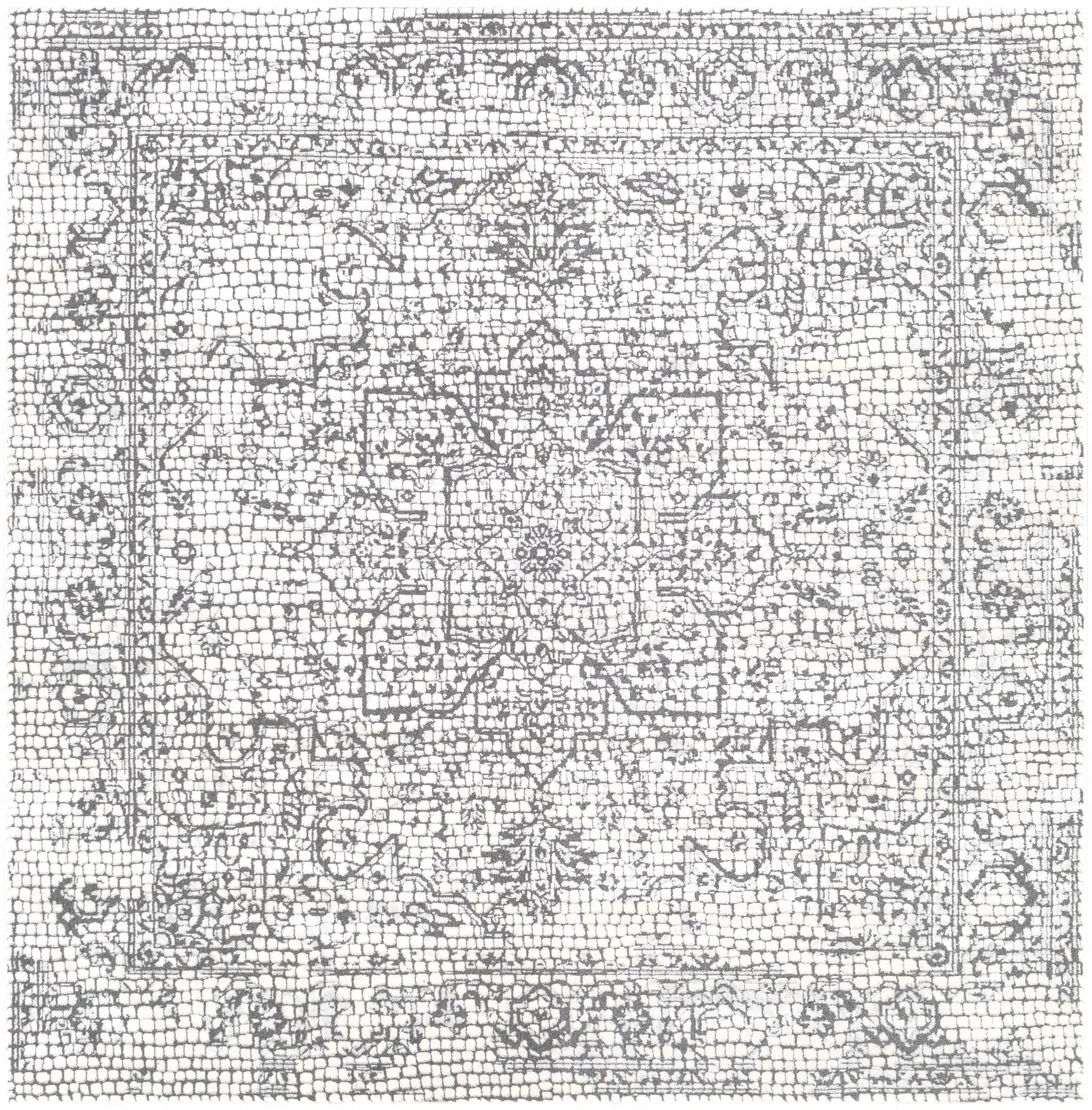 Bosphorus Black Mosaic Rug - Clearance by Boutique Rugs