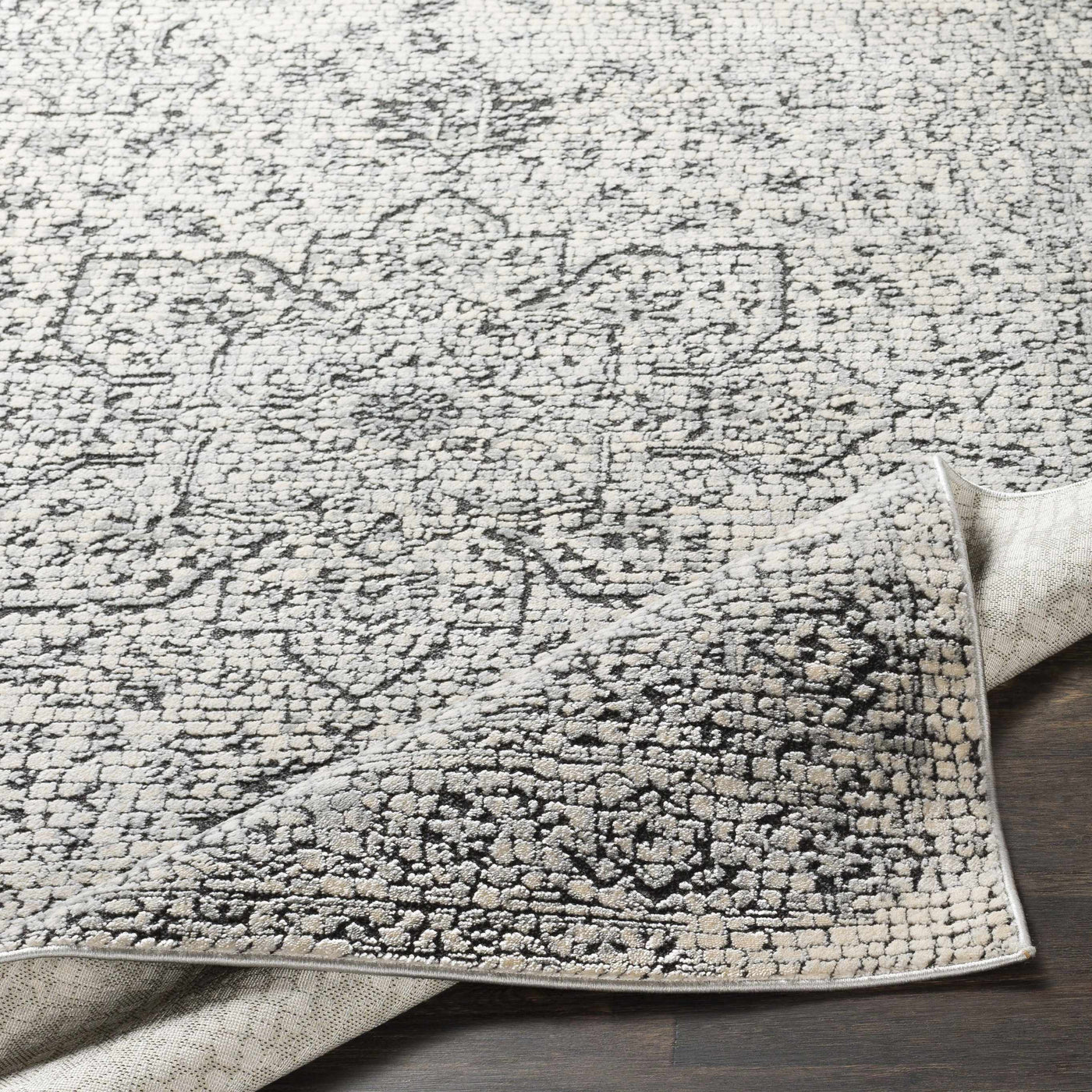 Bosphorus Black Mosaic Rug - Clearance by Boutique Rugs