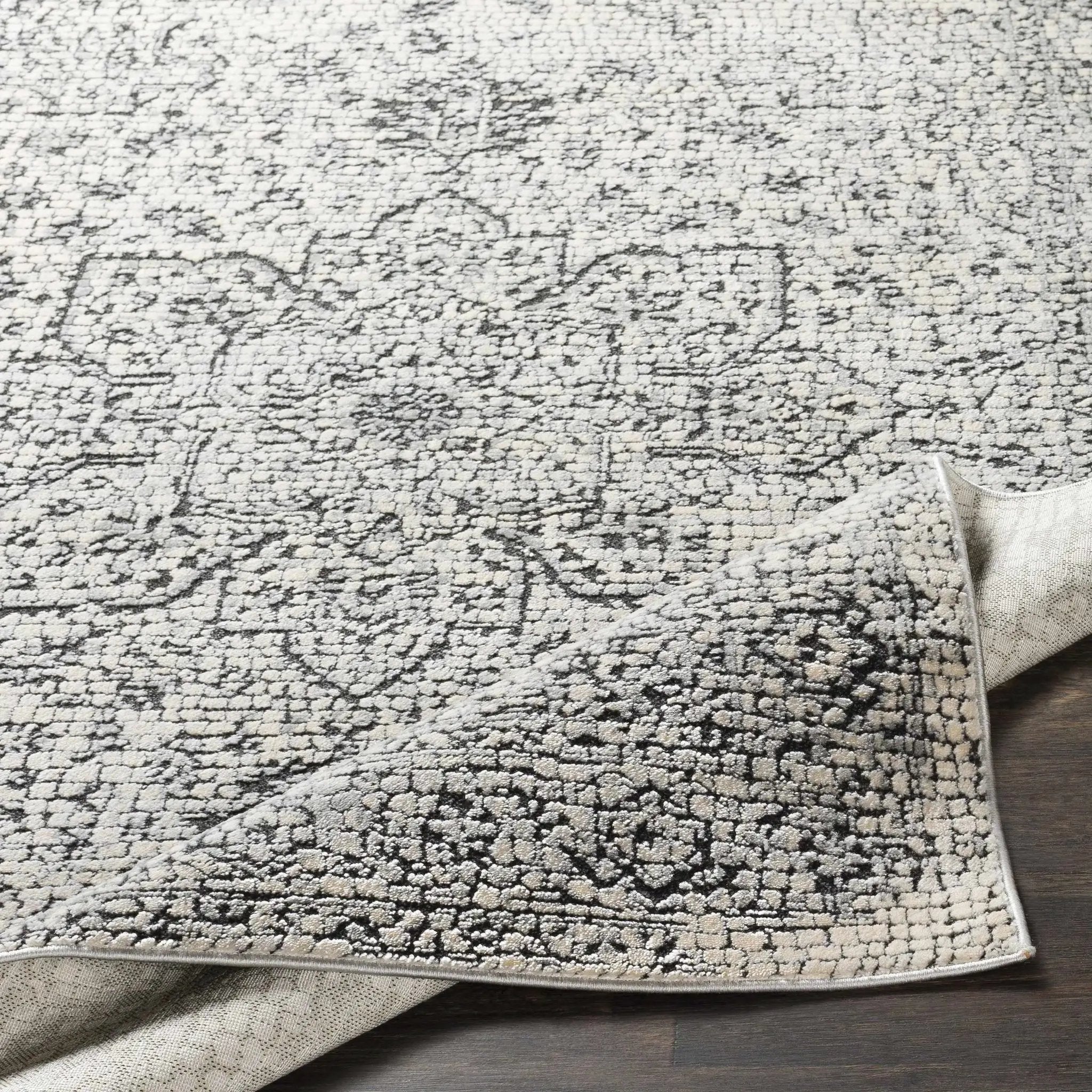 Bosphorus Black Mosaic Rug - Clearance by Boutique Rugs